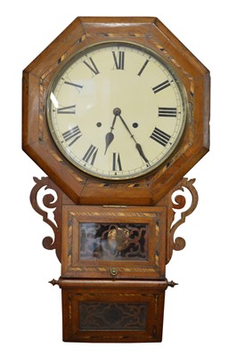 Lot 287 - Late 19th-century American wall clock