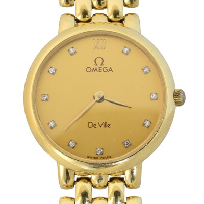 Lot 127 - An 18ct gold Omega De Ville watch