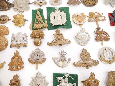 Lot 377 - Ninety-seven military cap badges