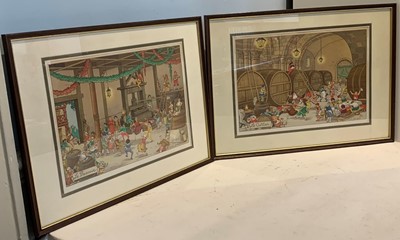 Lot 77 - A collection of 8 finely framed Wine, Cognac and Armagnac prints and posters