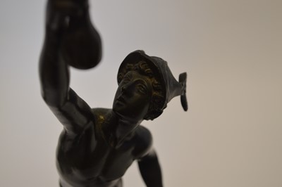 Lot 114 - Bronze figure of Mercury