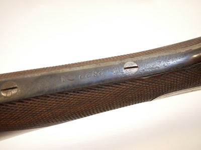 Lot 131 - Boss 12 bore side by side hammer gun LICENCE REQUIRED