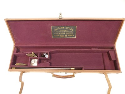 Lot 132 - William Evans 12 bore boxlock with case LICENCE REQUIRED