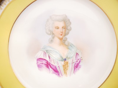 Lot 185 - Sevres style ormolu mounted plate