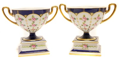 Lot 209 - Pair of Minton vases