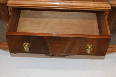 Lot 309 - Mid-20th-century walnut display cabinet