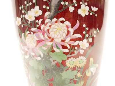Lot 243 - Japanese Cloisonne vase