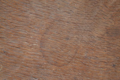 Lot 249 - Mouseman oak bowl with adzed surface and carved mouse signature