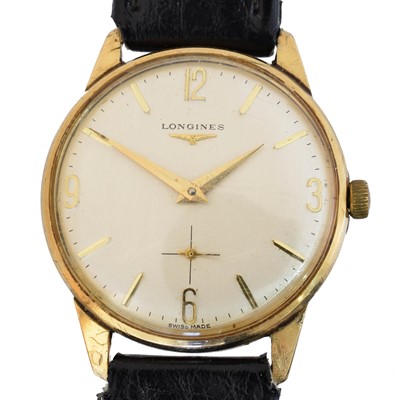 Lot A 9ct gold cased Longines wristwatch