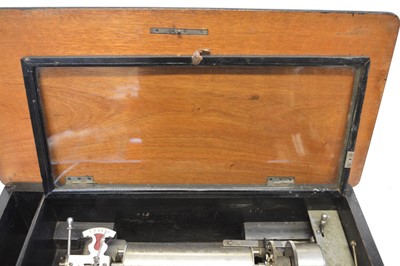 Lot 259 - Mid 19th century musical box
