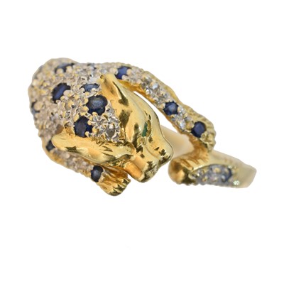 Lot 147 - An 18ct gold vari-gem dress ring