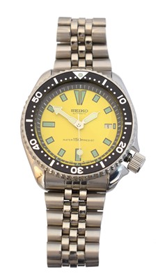 Lot 216 - A stainless steel Seiko Scuba Diver's wristwatch