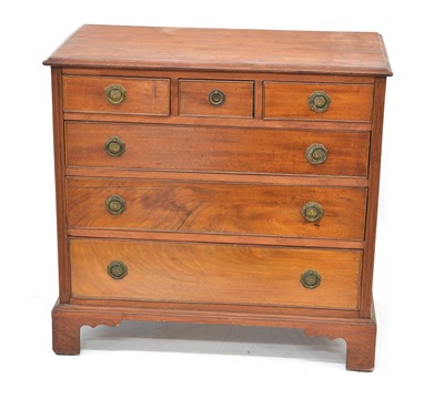 Lot 401 - George III mahogany chest of drawers