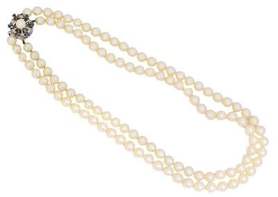 Lot 97 - A cultured pearl necklace