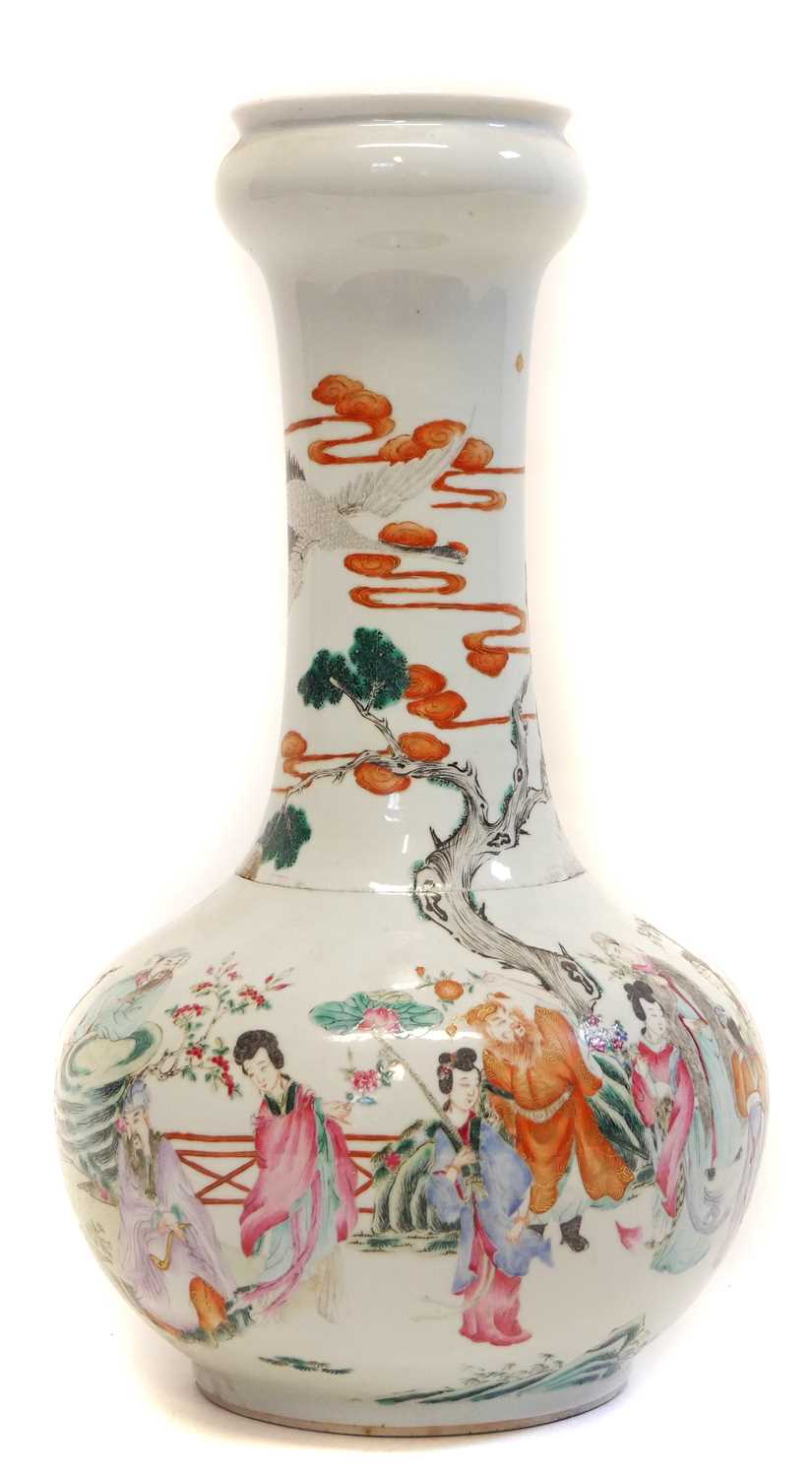 Lot 228 - Chinese famille verte vase
