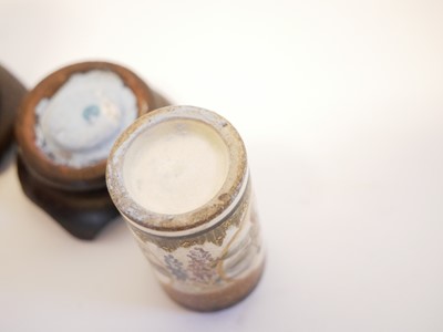 Lot 226 - Pair of Japanese Satsuma miniature vases