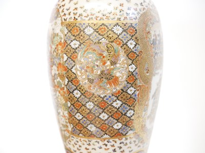 Lot 232 - Pair of Japanese Satsuma vases