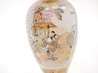 Lot 241 - Japanese Satsuma vase