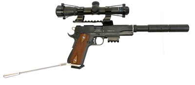 Lot 58 - GSG / Pro TSC 1911 .22lr long barrel pistol LICENCE REQUIRED