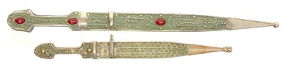 Lot 341 - Two Kindjal daggers and scabbards.