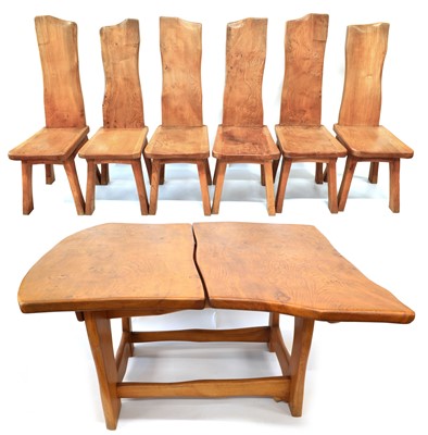 Lot 275 - Tim Stead Dining Table and Six Chairs