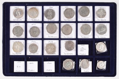 Lot 4 - Five trays of mostly silver assorted historical coinage dating back to Edward I.