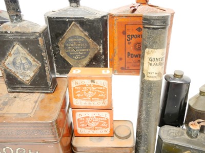 Lot 239 - Collection of gun powder and detonator tins