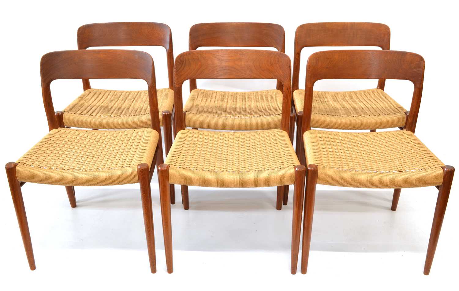 Lot 279 - Set of Six Niels Moller Dining Chairs