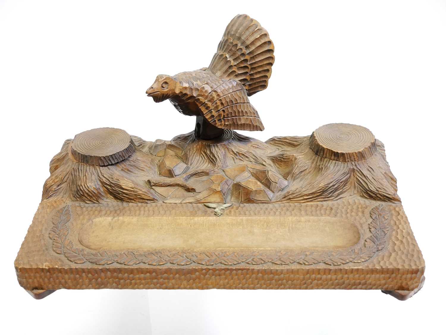 Lot 288 - German black forest desk stand
