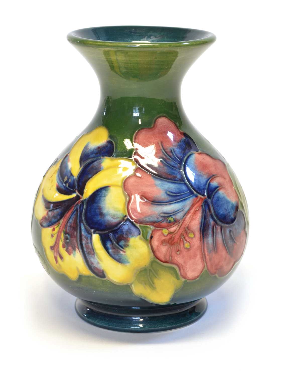 Lot 79 - Moorcroft Hibiscus pattern vase
