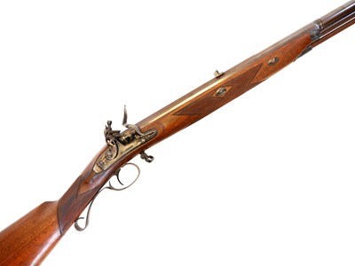 Lot 79 - Pedersoli Mortimer .54 calibre flintlock rifle LICENCE REQUIRED