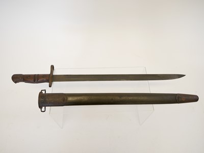 Lot 339 - Remington P17 bayonet and scabbard