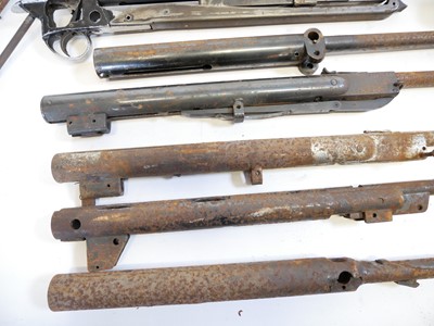 Lot 270 - Collection of air rifle cylinders, barrels and stocks