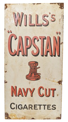 Lot 247 - Wills's Capstan Navy Cut Cigarettes enamel sign