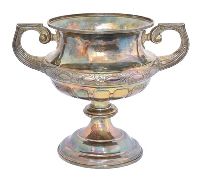 Lot 183 - A George VI silver twin handled cup