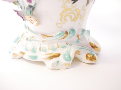 Lot 210 - Coalbrookdale porcelain vase and cover