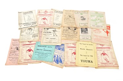 Lot 236 - Collection of 1950's Scottish football programmes