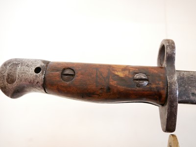 Lot 335 - RFI short P.1907 bayonet and a machette