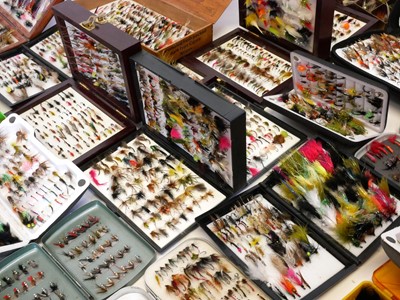 Lot 126 - Large fishing fly collection