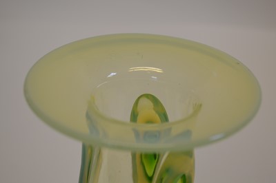 Lot 63 - Vaseline glass vase