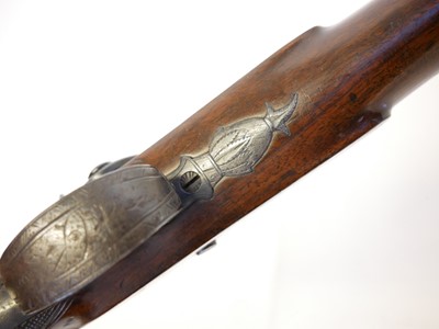 Lot 4 - Percussion Officers pistol by R. Noyes Jnr
