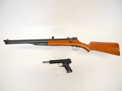 Lot 186 - Chinese .177 pump action air rifle and a Diana air pistol