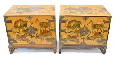 Lot 258 - Two mid 20th Century oriental cabinets