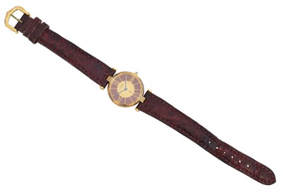 Lot 188 - A silver gilt Must De Cartier quartz wristwatch