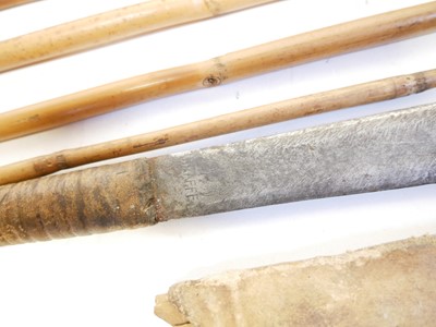 Lot 334 - Masai type Sime dagger, Ethiopian dagger and a collection of arrows