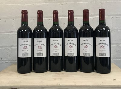 Lot 3 - 6 Bottles ‘Prelude’ a Grand Puy Ducasse Pauillac