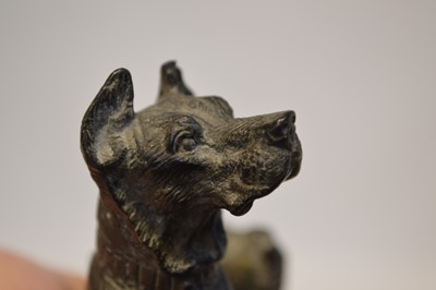 Lot 8 - Cold Painted Bronze Figure of a Dog