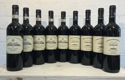 Lot 64 - 9 Bottles Mixed Lot Fine Chianti and Sangiovese di San Lucia