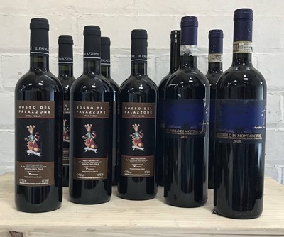 Lot 71 - 10 Bottles Mixed Lot Brunello di Montalcino and Vino Rosso
