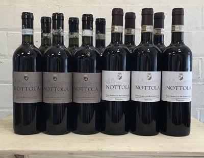 Lot 73 - 11 Bottles Mixed Lot Cantina Nottola Rosso and Vino Nobile di Montepulciano